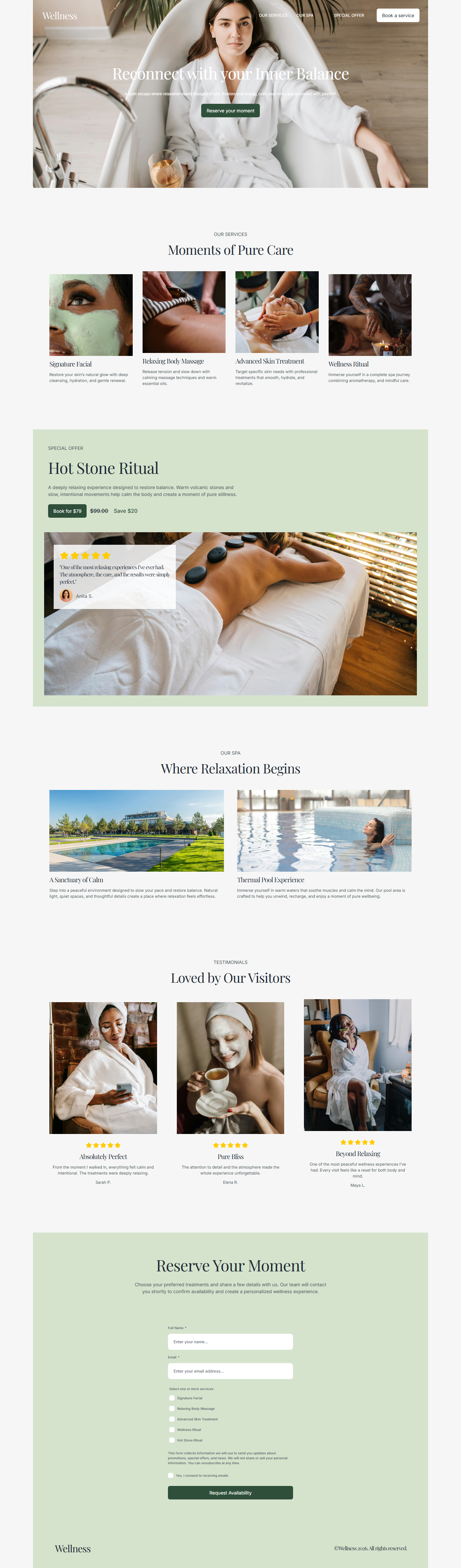 Snapshot template Wellness Studio Plus