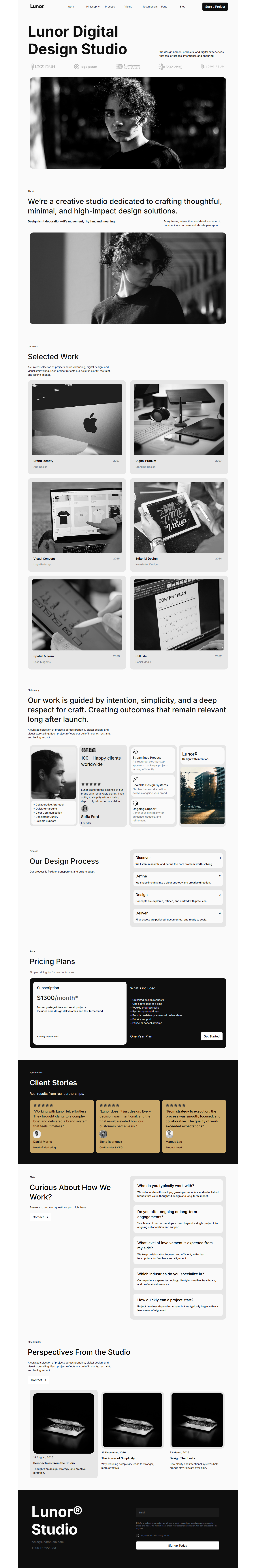 Snapshot template Lunor Promo Landing