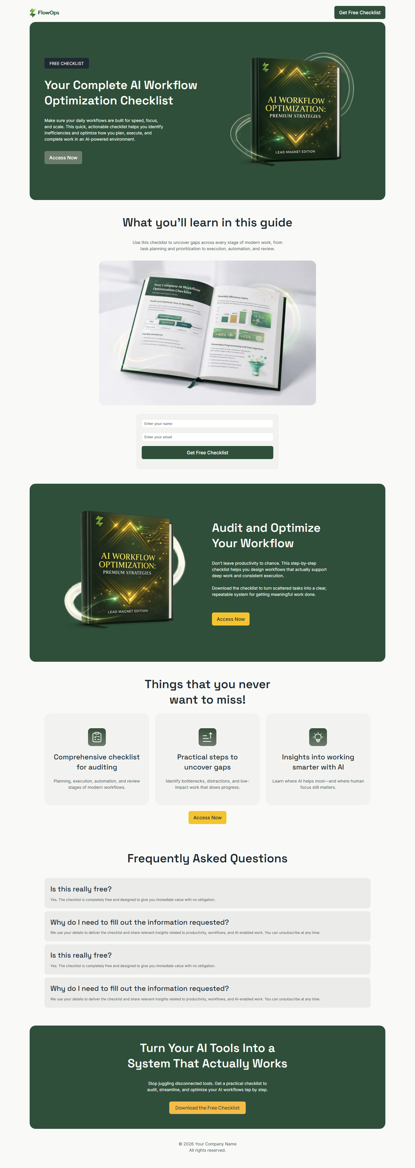 Snapshot template FlowOps Automation