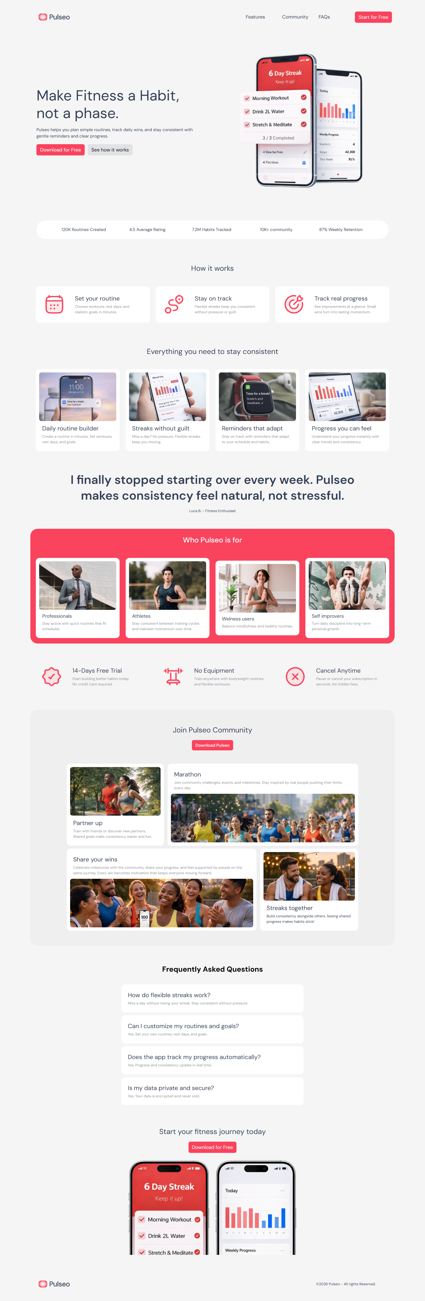 Snapshot template Pulseo Product Launch